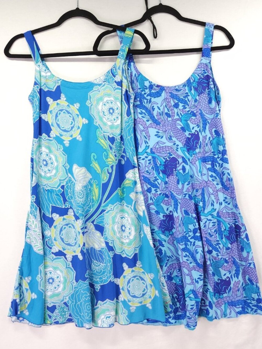 Rainbow Jo Lot of 2 Size XS Hawaiian Tank Dresses Mandala & Mermaid Sundress
